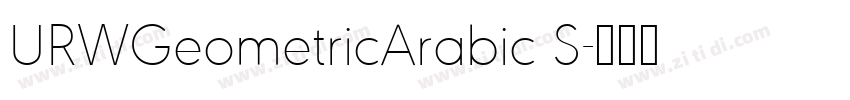 URWGeometricArabic S字体转换 URWGeometricArabic S字体转换
